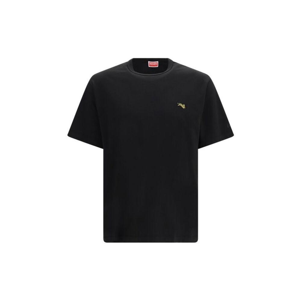 Kenzo Men Kenzo Jumping Tiger Embroidered Cotton T-Shirt